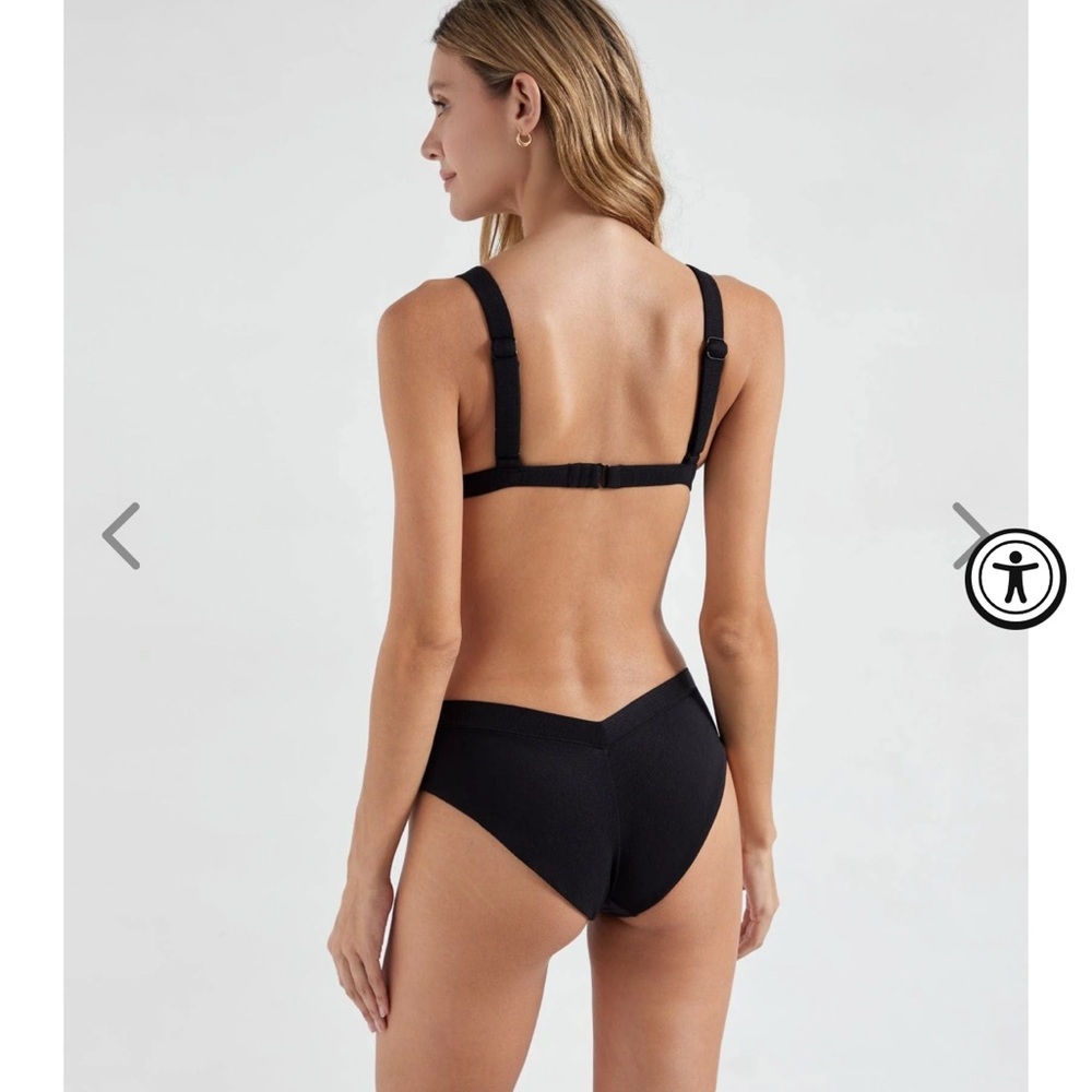 OneOne Swim Jesse Bottom Black with Scrunchie size XS - Picture 3 of 4